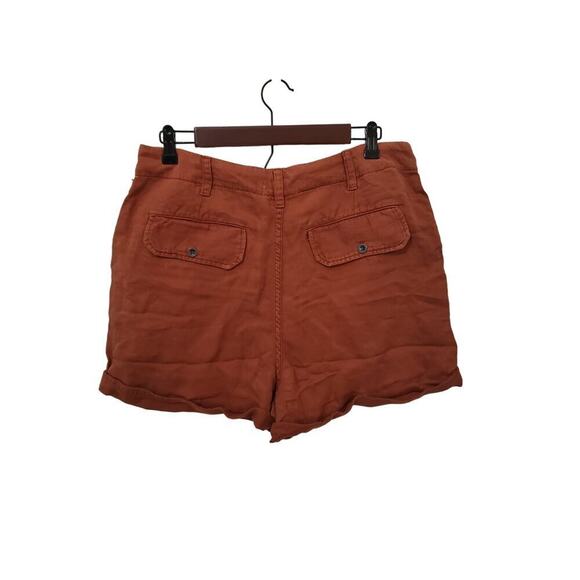 Bella Dahl Linen blend Sedona cuffed utility Shorts Linen NWT Gorpcore Beachy - Picture 2 of 10